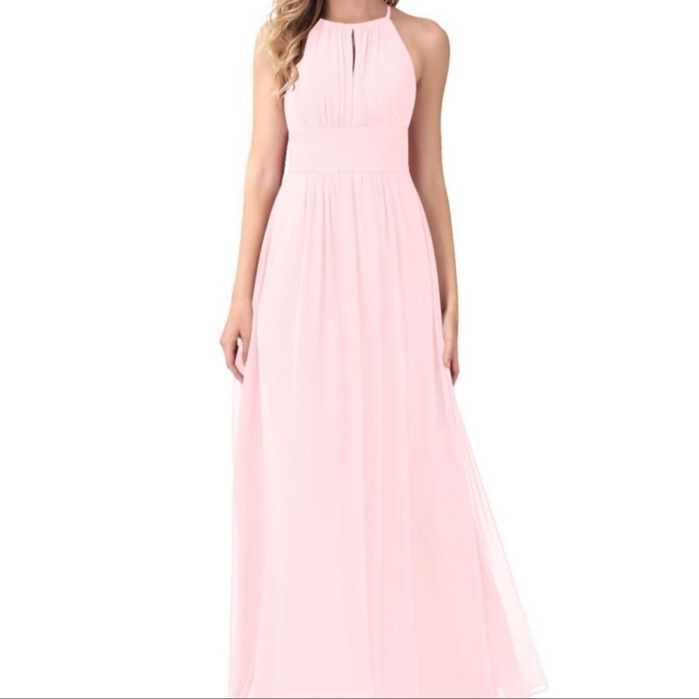 - Azazie pink dress bridesmaid wedding prom Bonnie - Picture 3 of 14